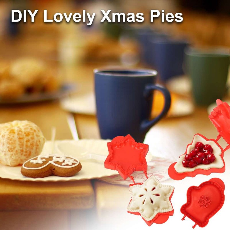3Pcs Mini Hand Pie Molds - Dough Presser Pocket Pie Molds for Baking - One Press gallery
