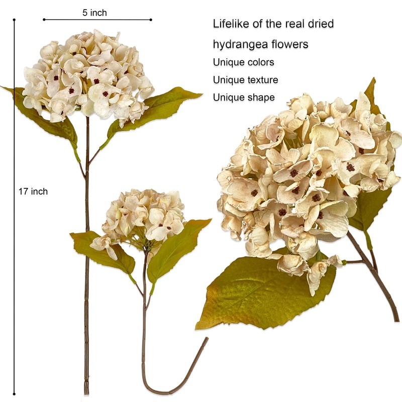 Topia Silk Fall Flowers Artificial Silk Dried Hydrangea Artificial Fall Flowers gallery