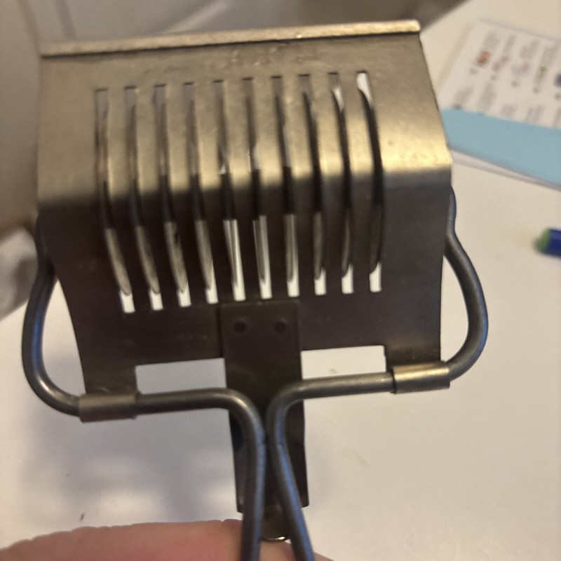 Vintage Miranda Brand Pasta Noodle Pastry Cutter Ten 10 Blades Metal EUC gallery