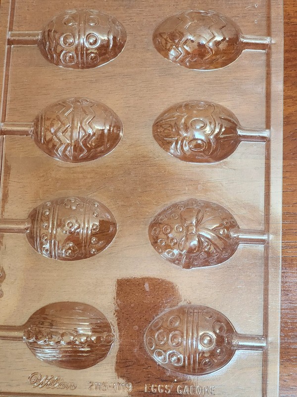 7 Chocolate Candy Molds. Spring, Easter, Rabbit, Lamb, Cross, Eggs, Flowers gallery