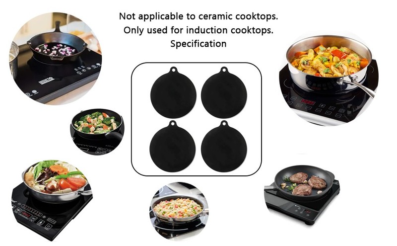 Induction Cooktop Mat, Silicone Household Induction Cookware Protector Mat gallery