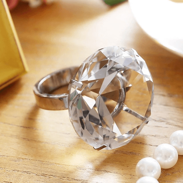 middle size diamond ring ,Resin ,hard plaster, soap mold
