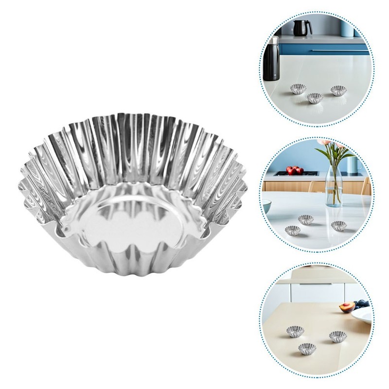 30 Pcs Tart Mold Mini Pie Molds Metal Baking Cups for Muffins