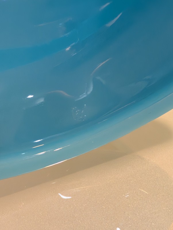 Mosser Glass USA Vintage Style Cake Stand Georgia Blue 9" Round 7.25" Height gallery