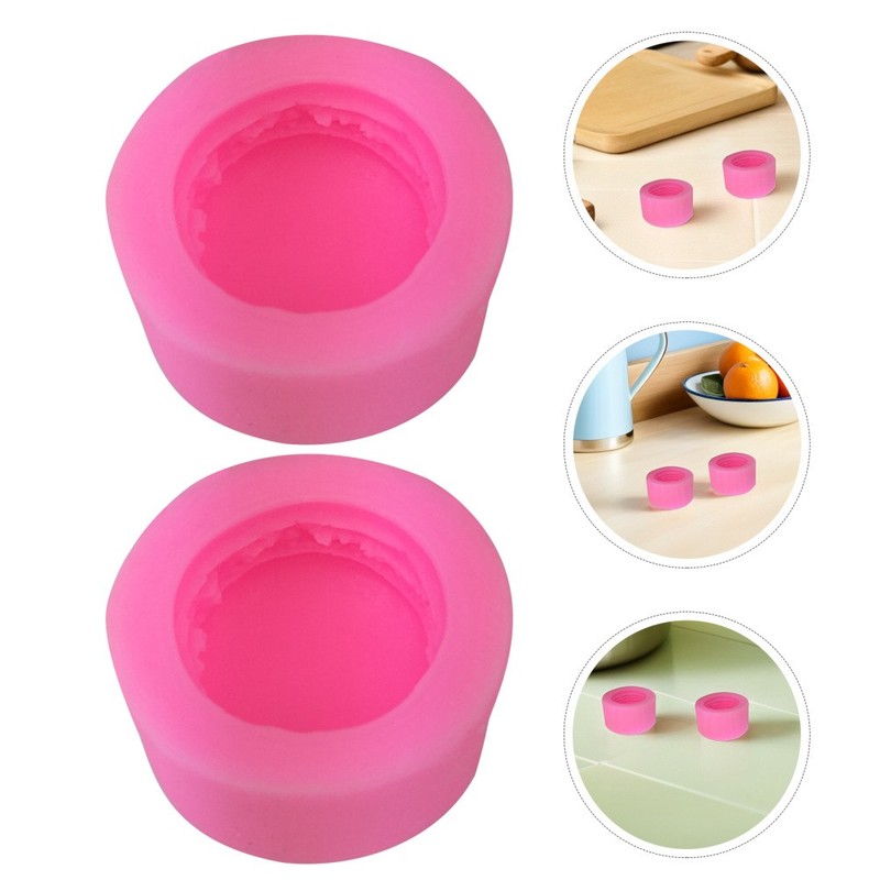 10Pcs Flexible Pink Silicone Macaron Moulds for Baking Chocolate Decorating gallery
