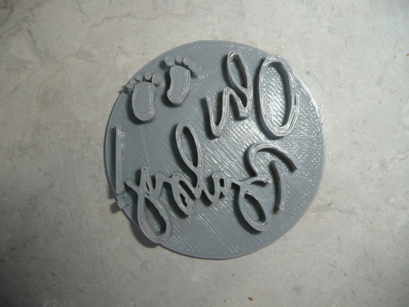 OH BABY WORDS WITH FEET SCRIPT FONT COOKIE STAMP EMBOSSER USA PR4004 gallery
