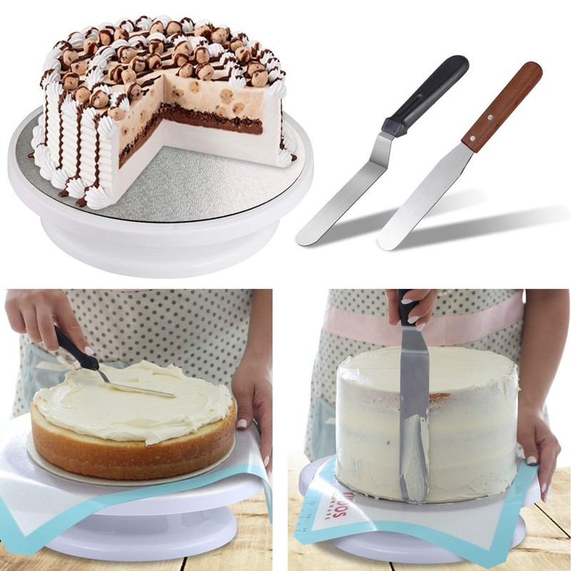 Cake Decorating kit - Cake Turntable and 10 inch Cake Board,2 Icing Spatula 3... gallery