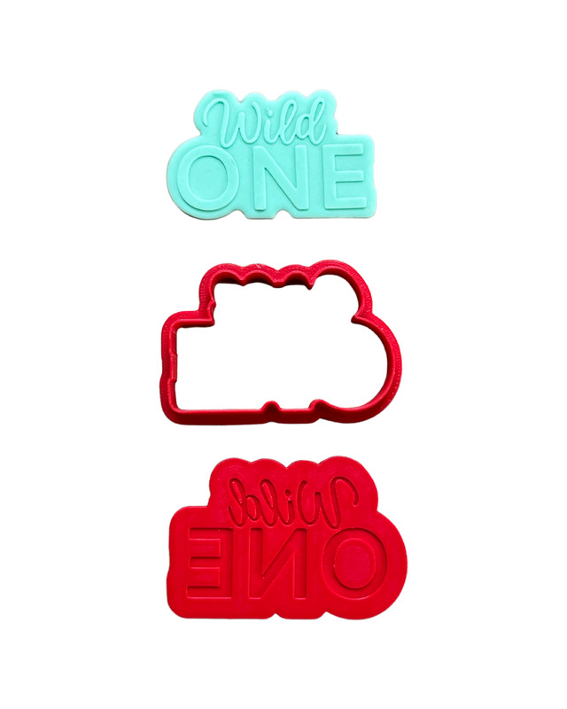 Wild one cookie cutter debosser Fondant Cake Decoration 1st birthday