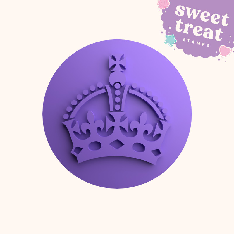 King Charles Coronation Cookie Embosser Stamp Cupcake Fondant Stamp Icing Stamp gallery