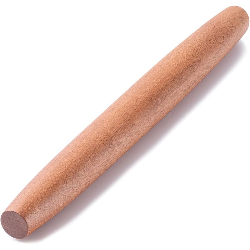 Wood Rolling Pin Tapered Ends Non Stick Kitchen Baking Tool Pastry Dough Roller