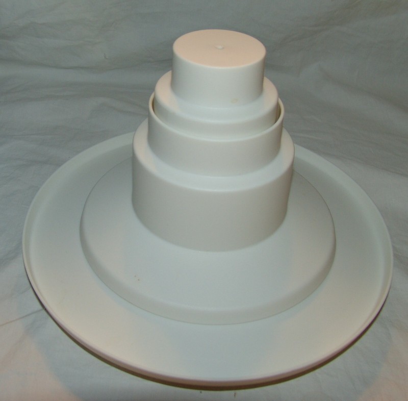 Wilton 3 Tier Dessert Tower Stand Display New NIB Plastic White Birthday Party gallery