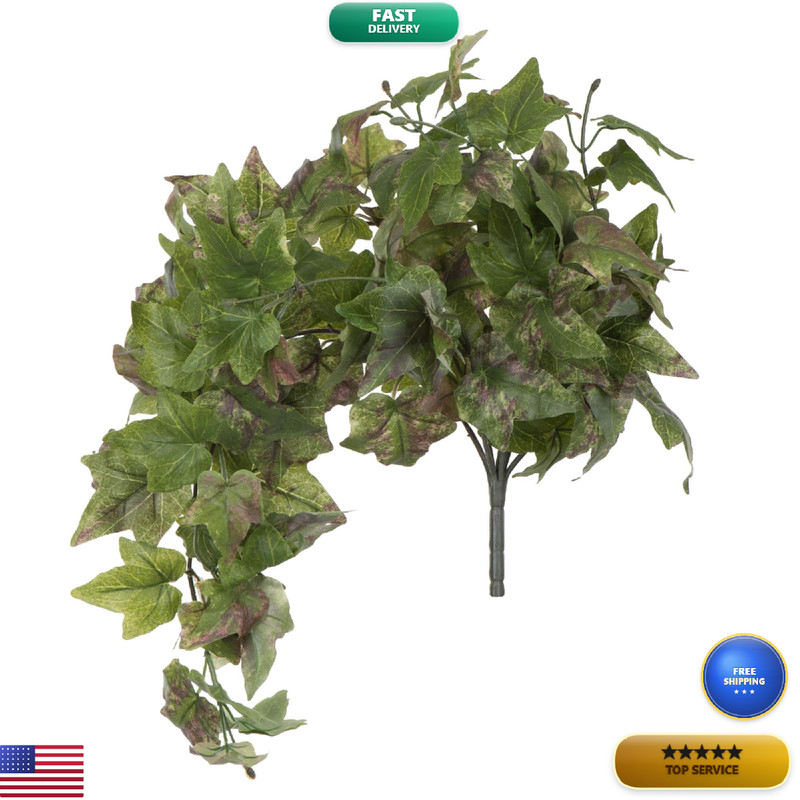 Vickerman Everyday 25 Indoor Artificial Green Hanging Ivy Bush – Realistic
