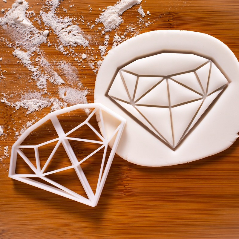 Diamond Cookie Cutter – girls best friend wedding engagement proposal hens night