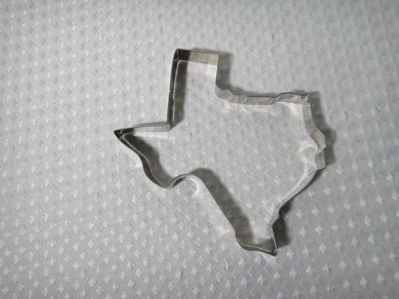 Texas Thin Metal Cookie Cutter Kitchen Tool State