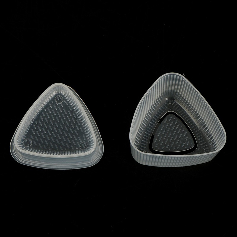 2Pcs Transparent Practical Kitchen Bento Decorating Sushi Onigiri Mold-dx gallery