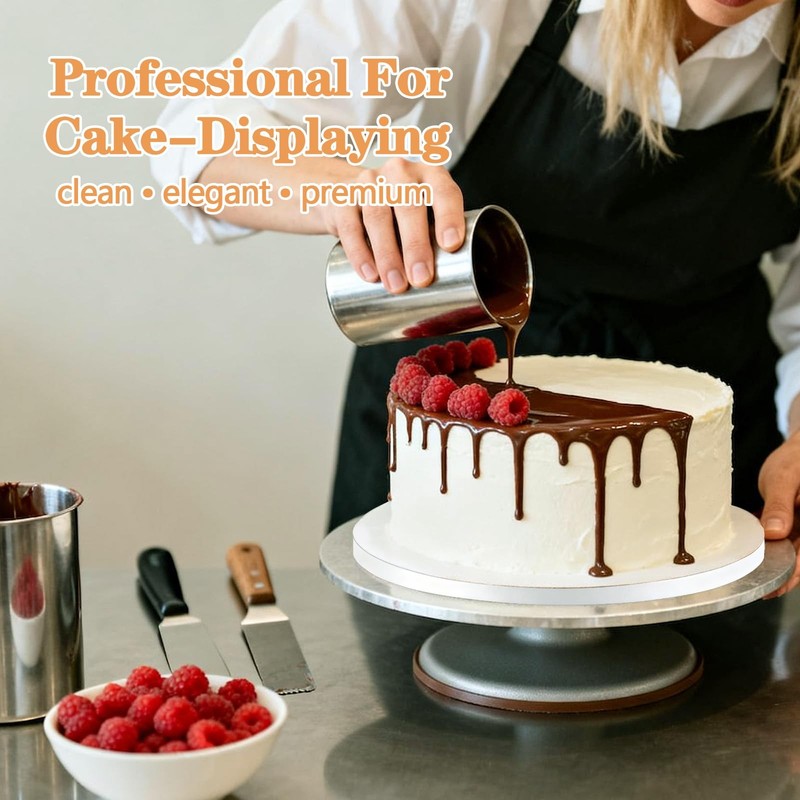 12 PCS 10 Inch Round Cake Boards FoodGrade 1/2" Thick Drums Greaseproof gallery
