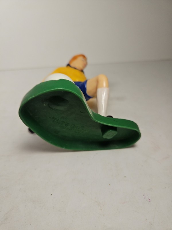 Vintage 1979 Wilton Cake Topper Boy Soccer Player Tongue Out Kicking Ball 5-1/2" gallery