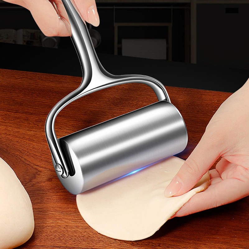Stainless Steel Rolling Pin Heavy Duty Non Stick Kitchen Utensil Pizza Making gallery