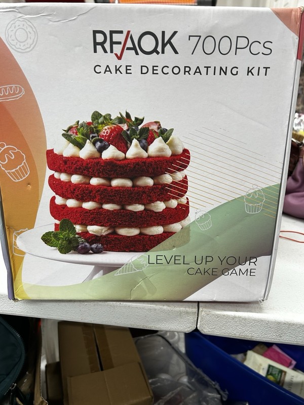 700PCs Cake Decorating Kit with Baking Supplies – Cake Turntable for Decorati…