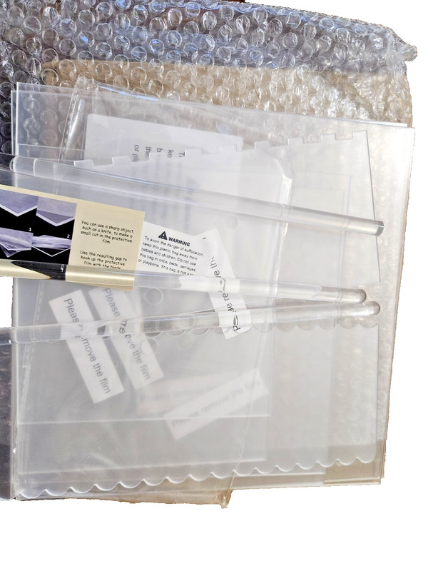 Boyun acrylic square cake disk set 6.25 8.25 10.25 decorating tools open box gallery