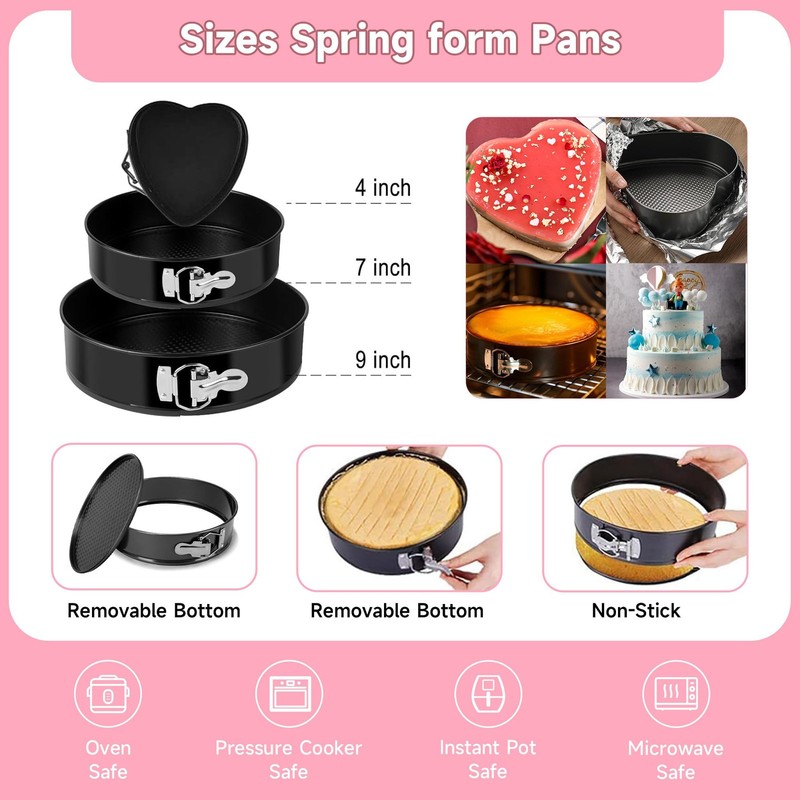 Cake Decorating Kit - Cake Turntable for Decorating with Baking Springform Pa... gallery