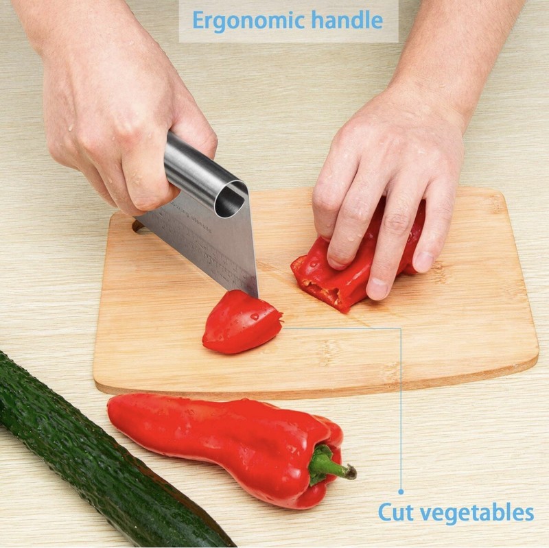 Pro Dough Pastry Scraper Cutter Chopper Stainless Steel with Measuring Scale gallery