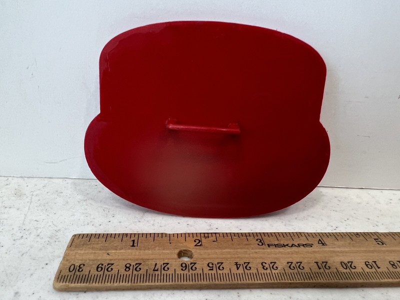 Vintage Tupperware Happy Birthday Cake Red Plastic Cookie Cutter 1970s gallery