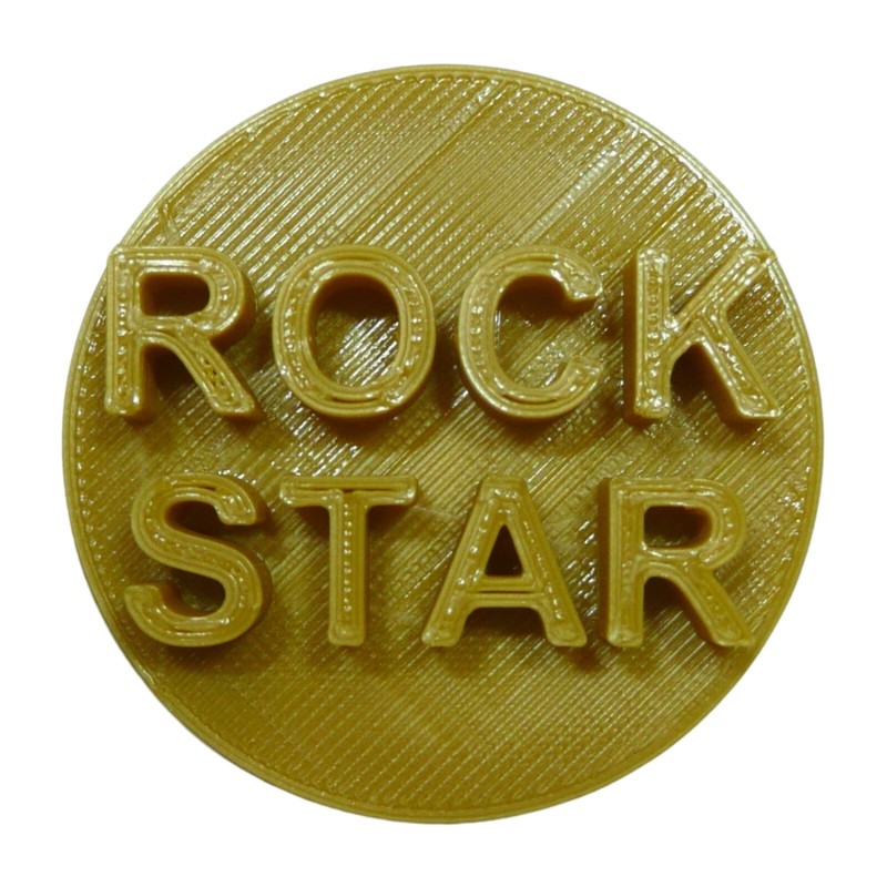 ROCK STAR CANDY HEART COOKIE STAMP EMBOSSER MADE IN USA PR5469
