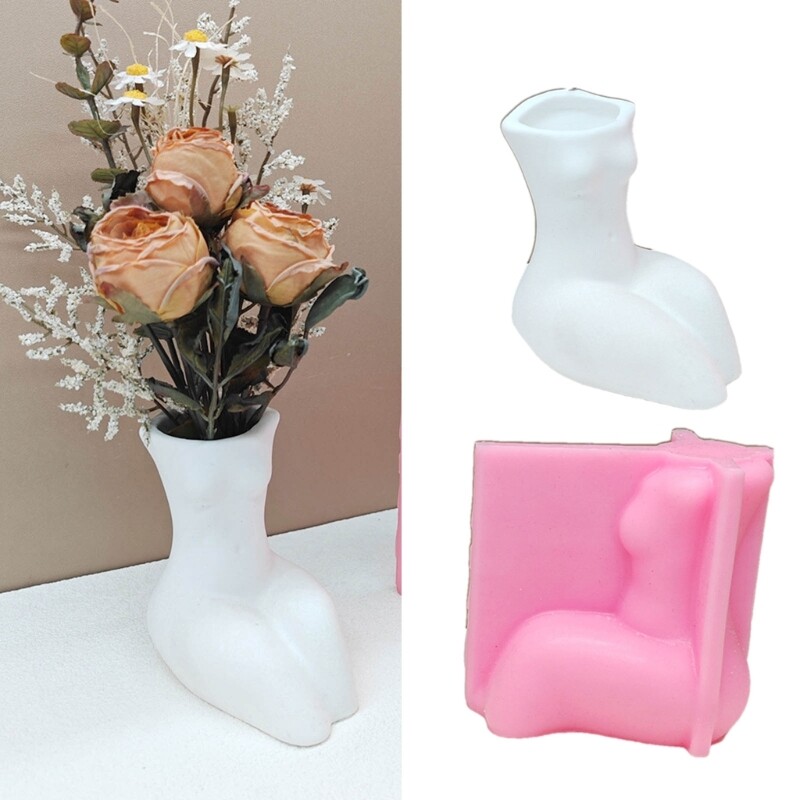 Human Body Pen Holder Flowerpots Silicone Molds Epoxys Resins Mould DIYs gallery