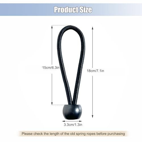 20 PCS Heavy Duty Trampoline Bungee Cords 6.3 in 20 PCS Bungee Cords With Ball gallery