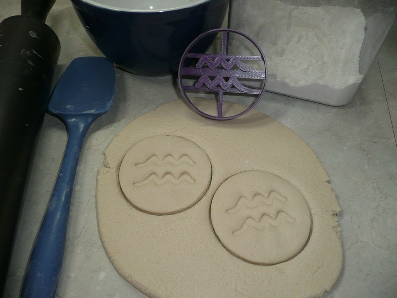 AQUARIUS ZODIAC SIGN ASTROLOGY HOROSCOPE SYMBOL COOKIE CUTTER USA PR4389 gallery