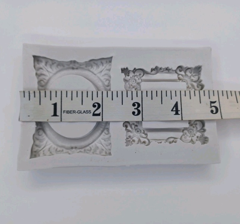 Gray Silicone Frames Fondant Mold Or Craft Mold gallery