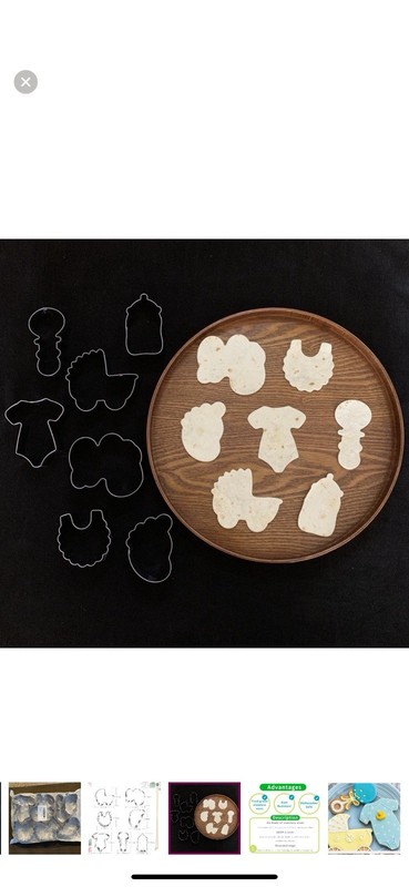 New- 7 Piece Baby Cookie Cutter Set Metal, Stainless Steel gallery