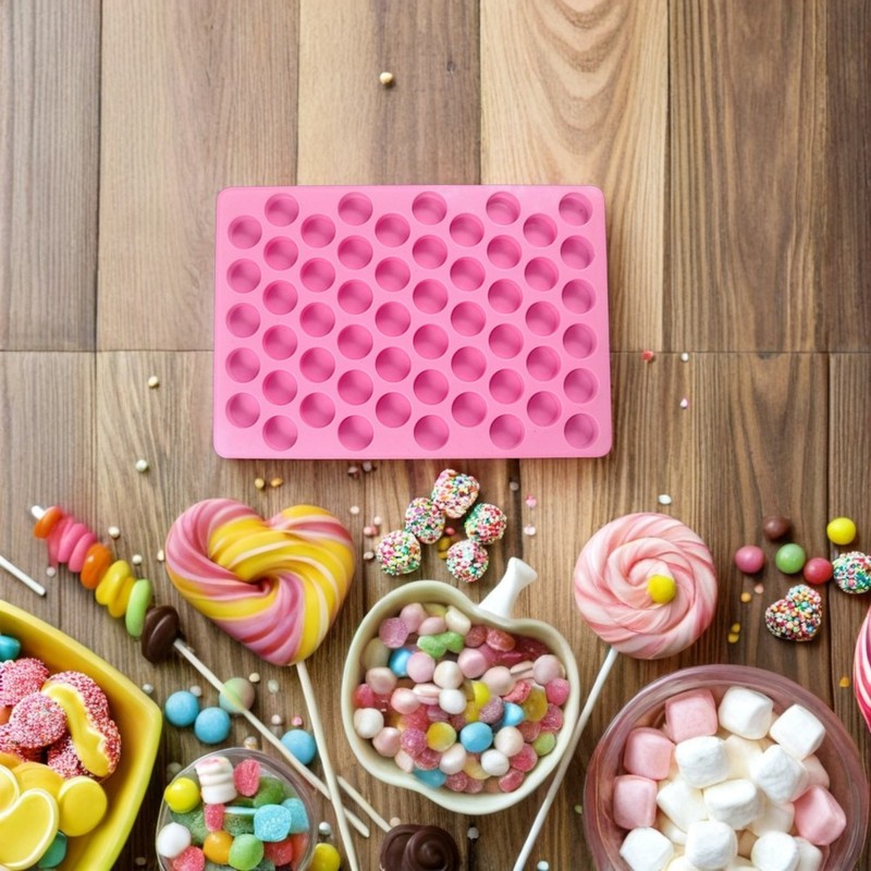 2 Pcs Biscuit Silicone Mould for Chocolate Candy Molds Sphere High Temperature gallery