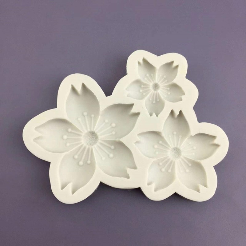 3D Flower Silicone Molds Cherry Blossoms Fondant Craft Cake Candy Chocolate Mold gallery