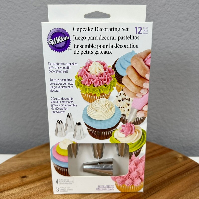 Wilton Cupcake Decorating Set 12 Pieces Cake Decorating Tips Pastry Tools