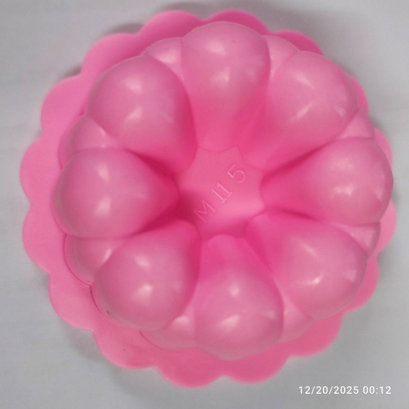Puto Flower Pink Color Twister Jelly Dessert Reusable Mold 12pcs Per Pack gallery