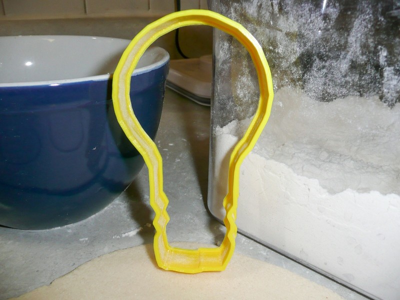 LIGHT BULB COOKIE CUTTER CAKE SPECIAL OCCASION 3D PRINTED USA PR247 gallery