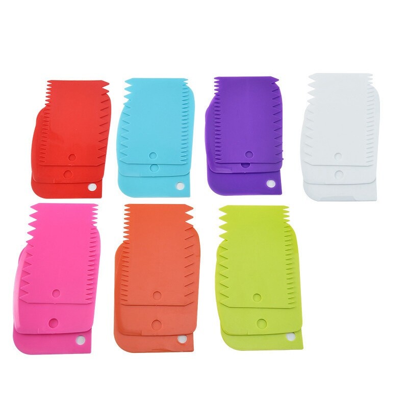 Comb Baking Tool Icing Scraper PIECES Smooth Smoother Smoothing cutting Cake gallery