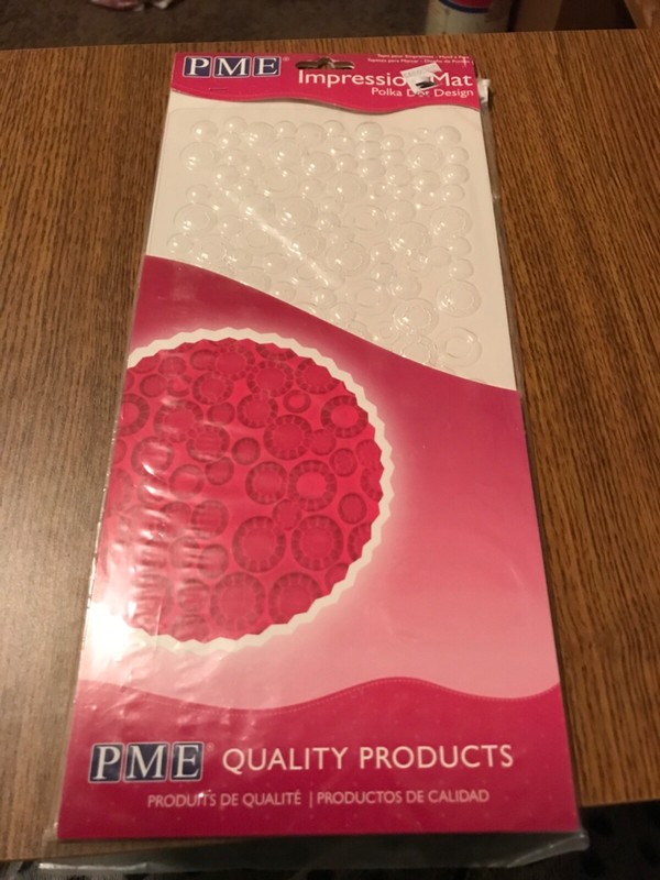 PME Impression Mat (Set of 3) Barley, Classic Dot, Polka Dot Fondant Craft Clay gallery