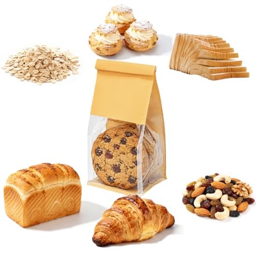 Pcs 3.9 Inch Kraft Paper Bread Bags with Tin Tie, Large Homemade Small 50 Brown gallery