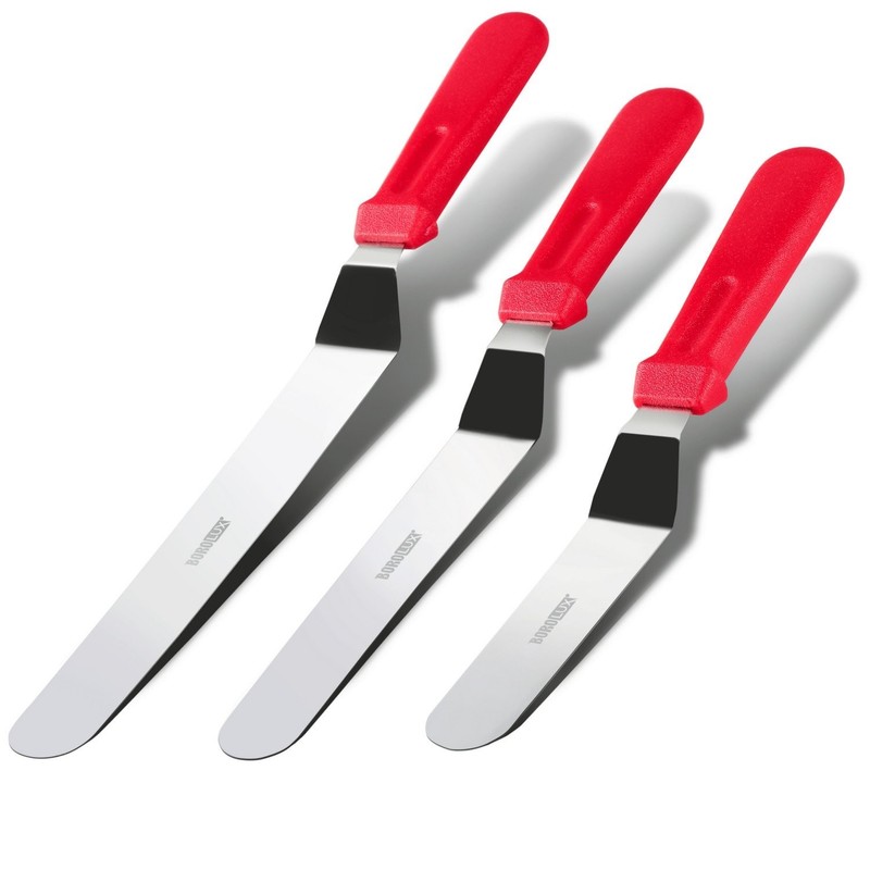 Cake Decorating Spatulas Set of 3 - Stainless Steel Icing Smoother & Frosting Kn gallery