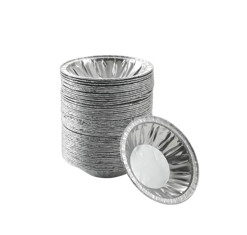 Waytiffer 50 Pack – Pie Pans 4 inch,Mini Tins 50Pack(4inch), Silver