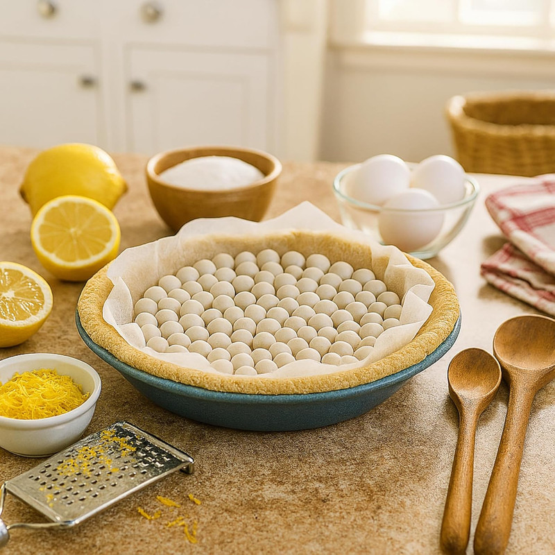 Pie Weights | Natural Ceramic Stoneware Beads for Blind Baking | Heat-Safe, Food gallery