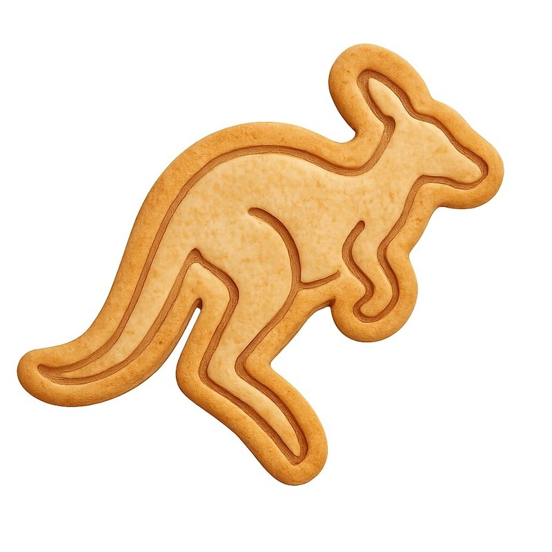 Hopping Kangaroo Cookie Cutter & Stamp, Fondant & Clay – 4×3