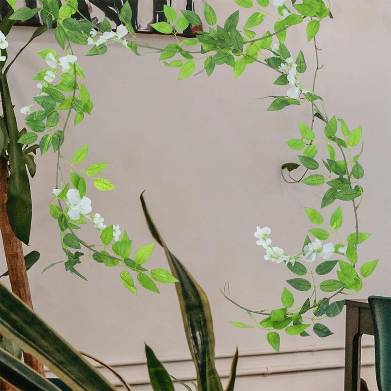 4pcs Faux Wisteria Vine – Safe, Lightweight Wedding Decor gallery