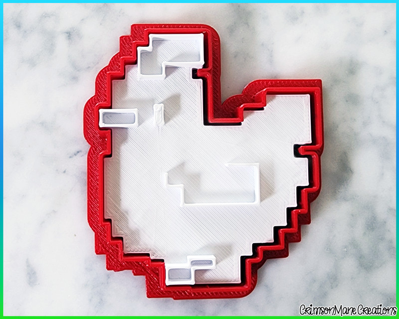 Pixel Chicken Cookie Cutter Stardew Valley Game Pet Baking Supplies Fondant Tool gallery