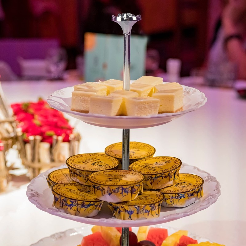 3 Tier 14" Heavy Metal Cake Stand Holder Fruit Plate Stand Fitting Hardware R... gallery