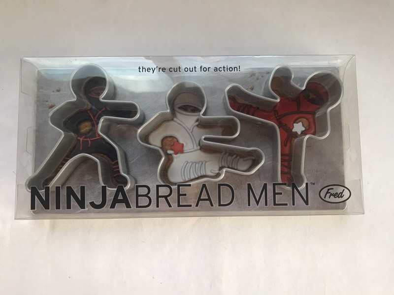 Ninja Bread Men Fred cookie Cutters Pack of 3 New