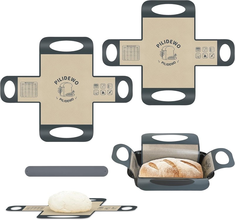Reusable Silicone Bread Loaf Pan Liner, Thicker Heavy-Duty BPA Bread